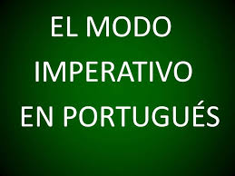 imperativo en portugués